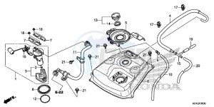 SH125DSG SH125 UK - (E) drawing FUEL TANK