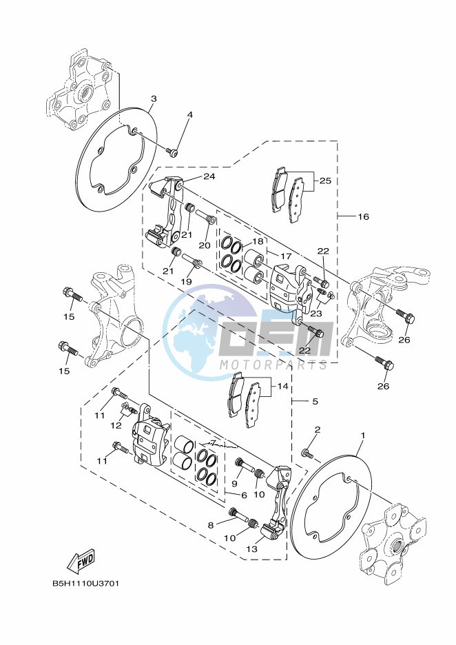 FRONT BRAKE CALIPER