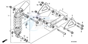 CBR1000RR9 Australia - (U / MME SPC) drawing REAR CUSHION