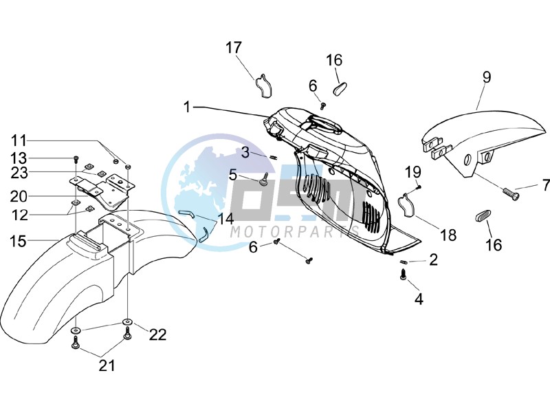 Wheel housing - Mudguard