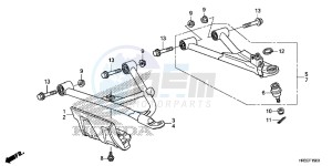 TRX420FE1F TRX420 Europe Direct - (ED) drawing FRONT ARM