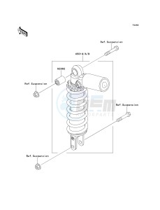 ZX 900 C [NINJA ZX-9R] (C1-C2) [NINJA ZX-9R] drawing SHOCK ABSORBER-- S- -