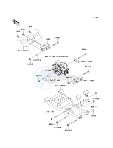 KAF 620 R [MULE 4010 TRANS4X4] (R9F-RAFA) R9F drawing ENGINE MOUNT