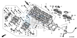 CBR600RRD CBR600RR UK - (E) drawing CYLINDER HEAD