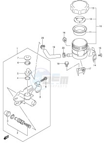 SV650S (E2) drawing FRONT MASTER CYLINDER (SV650SX SUX SY SUY SK1 SK2 SUK2)