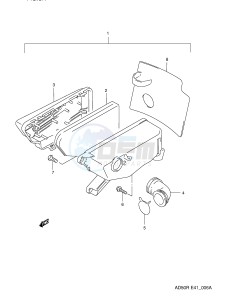 AD50 (E41) drawing AIR CLEANER (MODEL K E6 ~E.NO.211604)