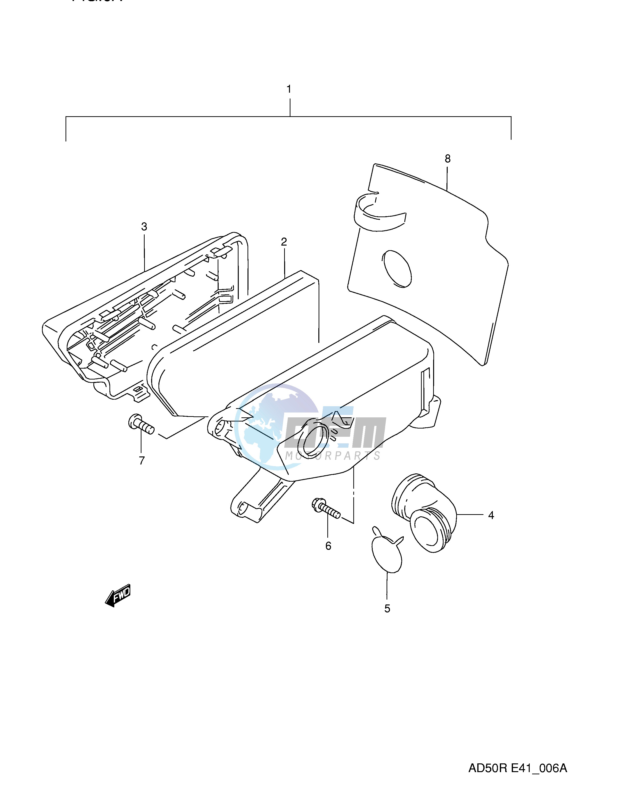 AIR CLEANER (MODEL K E6 ~E.NO.211604)