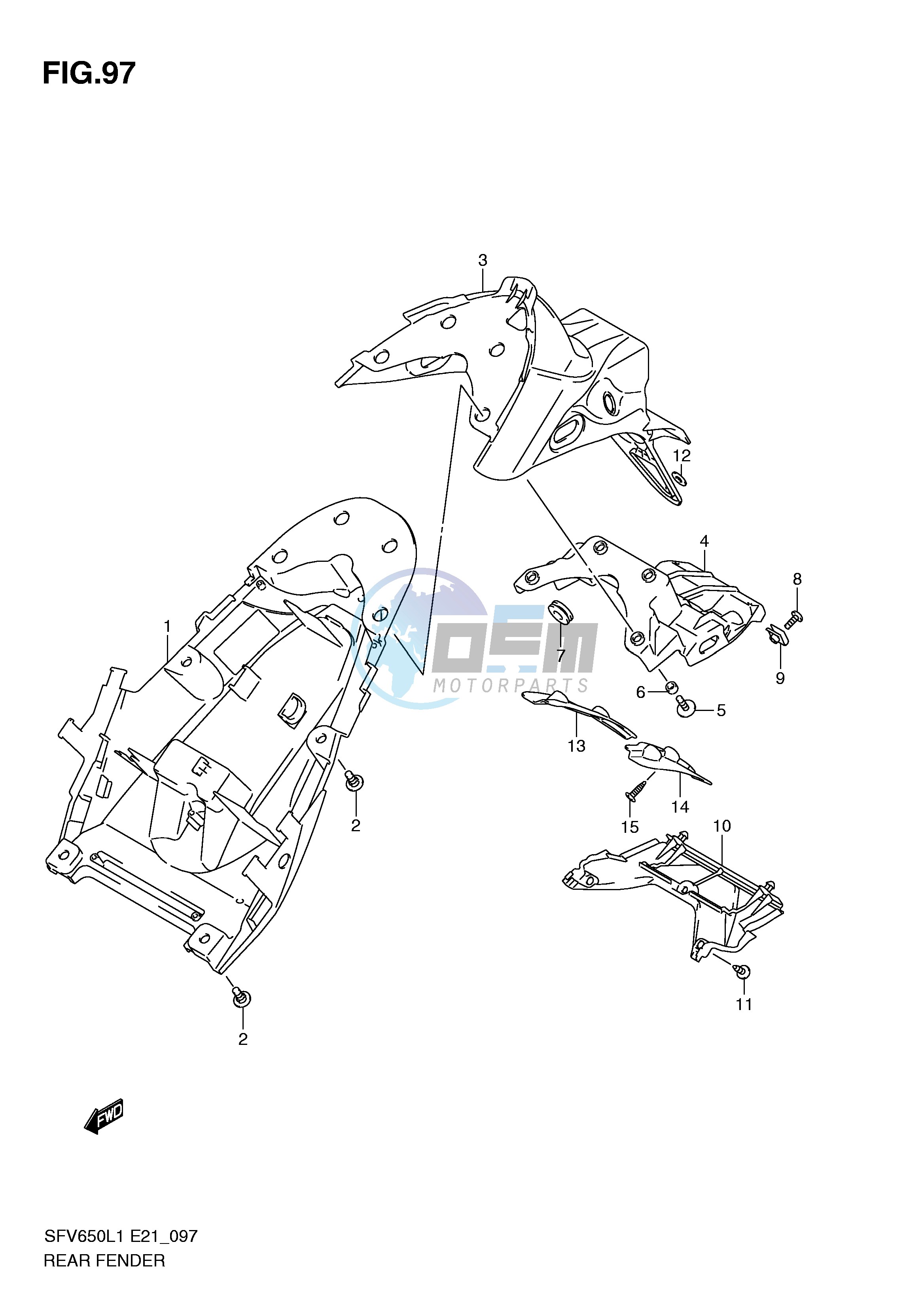 REAR FENDER (SFV650L1 E24)