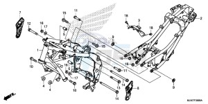 CB500F Europe Direct - (ED) drawing FRAME BODY