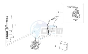 Scarabeo 50 2t (eng. Minarelli) drawing Carburettor I