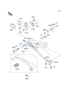 EN 500 C [VULCAN 500 LTD] (C6F-C9F) C8F drawing GEAR CHANGE MECHANISM