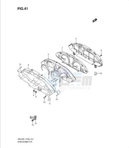 AN400Z drawing SPEEDOMETER (AN400AL1 E24)