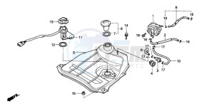 NH90 drawing FUEL TANK/FUEL PUMP