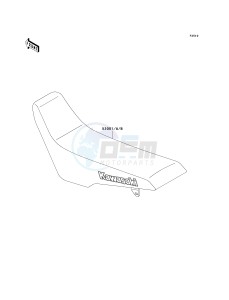 KLX 300 A [KLX300R] (A2-A6) [KLX300R] drawing SEAT