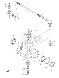 LT-A700X (E28-E33) drawing STEERING KNUCKLE