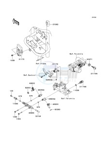 KAF 620 P [MULE 4000] (P9F-PAF) P9F drawing FUEL INJECTION