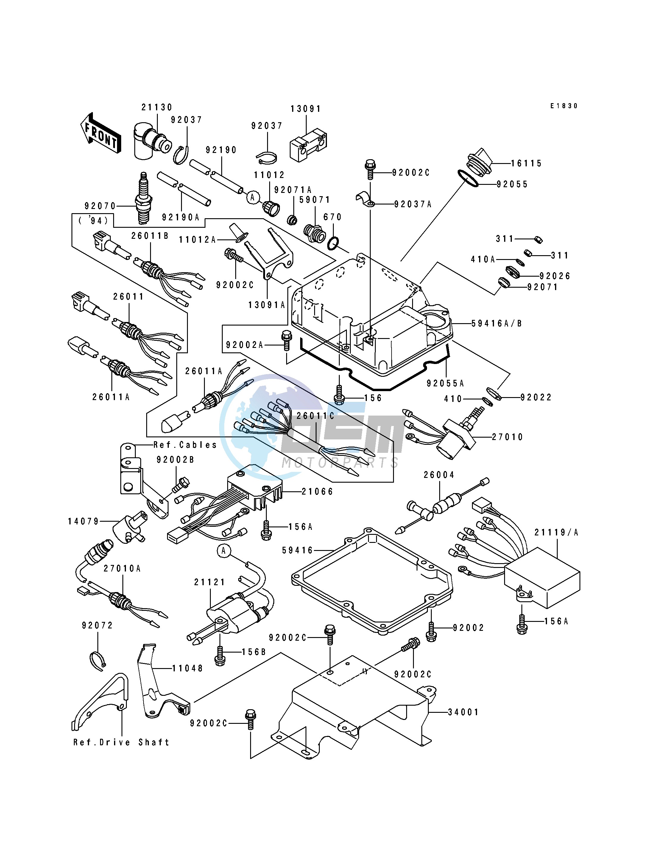 IGNITION SYSTEM -- JH750-B1_B2- -