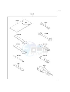 KLX 250 T [KLX250S] (T8F) T9F drawing OWNERS TOOLS