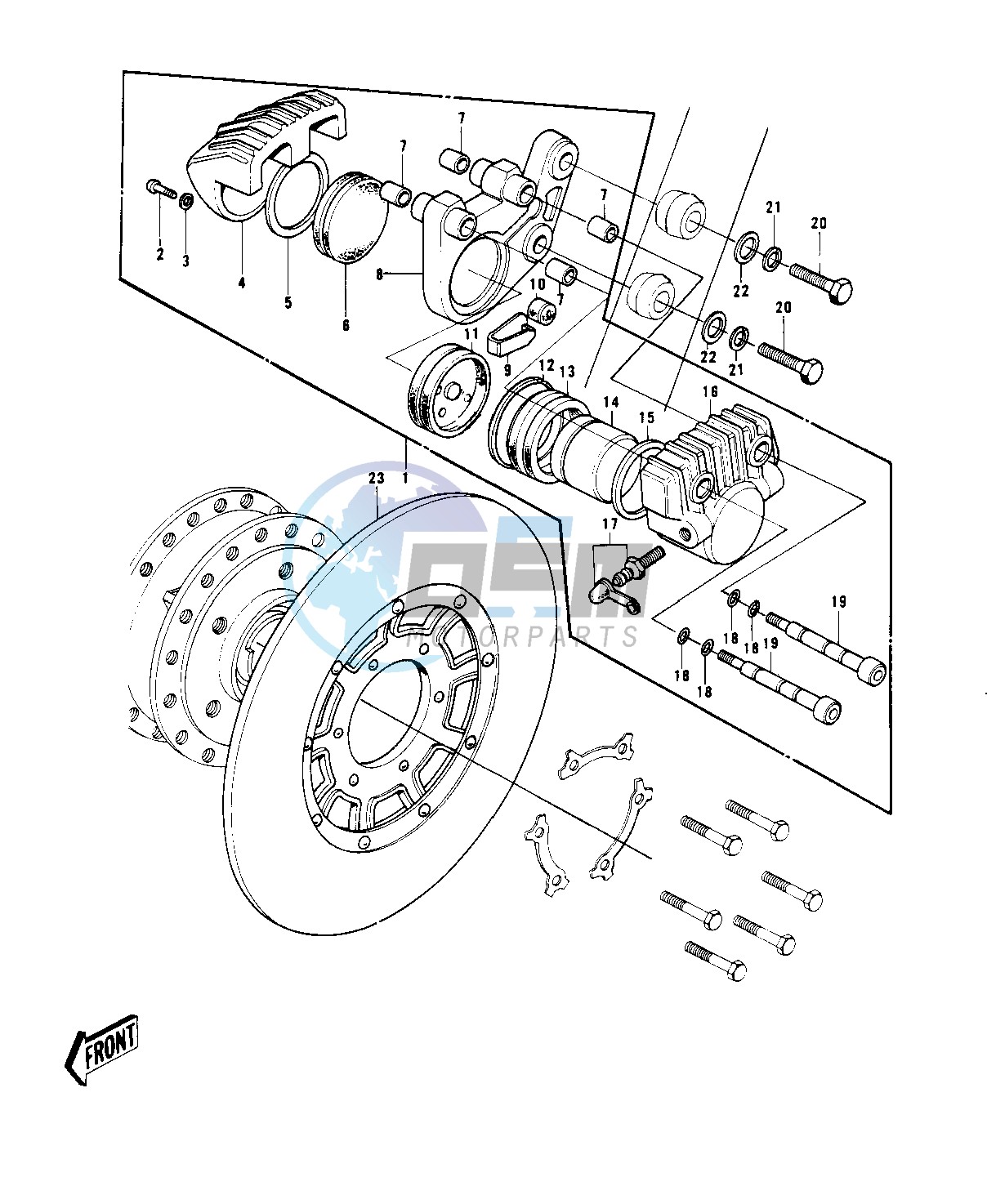 FRONT BRAKE -- H1-D_E_F- -