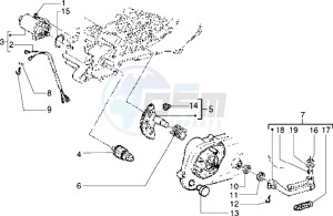 Skipper 125 my98 drawing Starting motor-starter lever