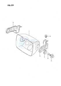 LT-F160 (P2) drawing HEADLAMP HOUSING