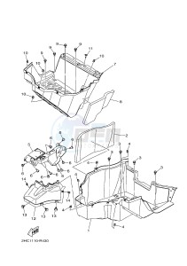 YXZ1000ETS YXZ10YESH YXZ1000R EPS SS SPECIAL EDITION (B57J) drawing STAND & FOOTREST