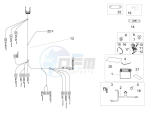 RSV4 1000 RACING FACTORY E4 ABS (NAFTA) drawing Rear electrical system