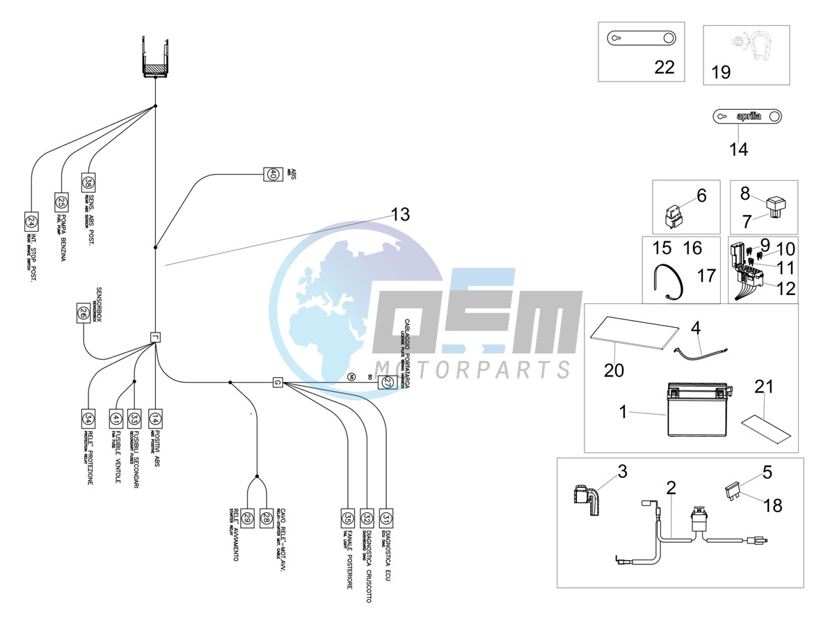 Rear electrical system