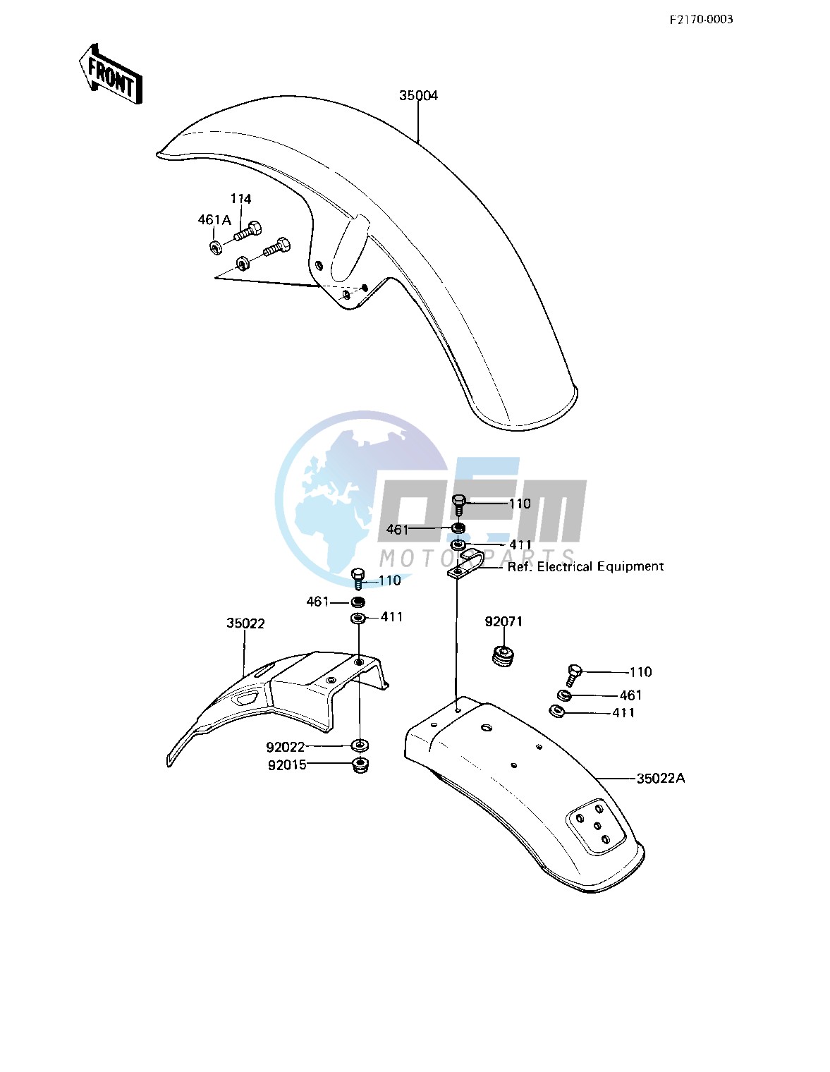 FENDERS -- 83 H3- -