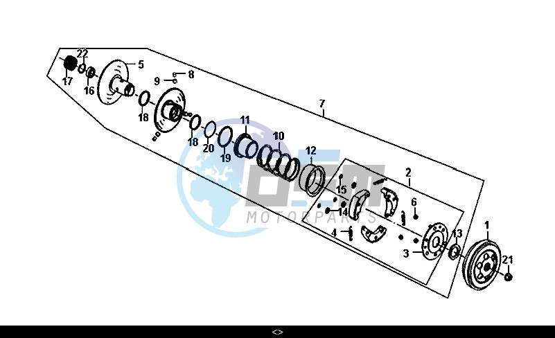 DRIVEN PULLEY ASSY