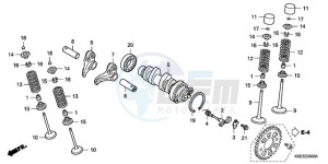 CRF150RB9 Europe Direct - (ED / T19) drawing CAMSHAFT/VALVE