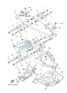 YFM700FWAD YFM7FGPSED GRIZZLY 700 EPS SPECIAL EDITION (1HPV 1HPX) drawing REAR ARM