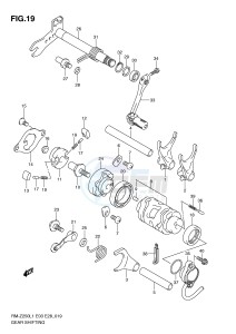 RM-Z250 (E3-E28) drawing GEAR SHIFTING