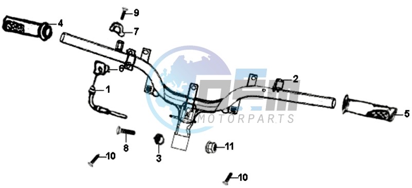 HANDLEBAR / BRAKE LEVERS /CABLES