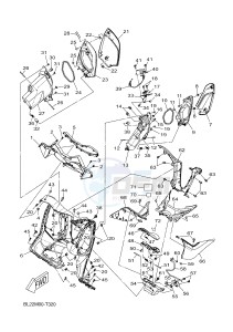 YP125RA EVOLIS 125 ABS (BL22 BL22) drawing LEG SHIELD