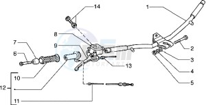 Hexagon 125 EXS1T 125cc drawing Handlebars component parts