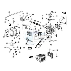 VCLIC EVSP drawing CYLINDER HEAD AND PISTON