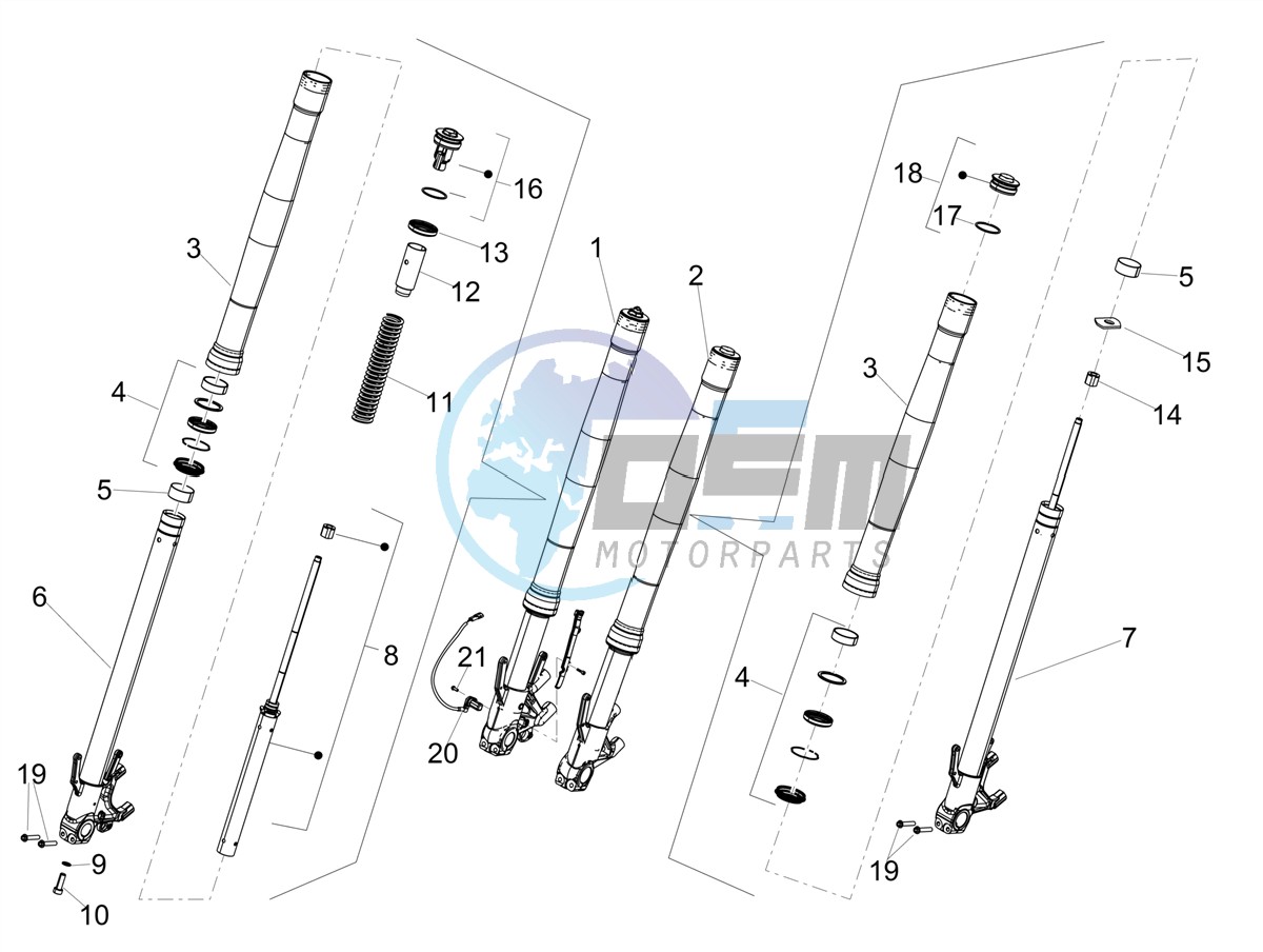 Front fork Kayaba