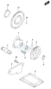 DL650 drawing OIL PUMP