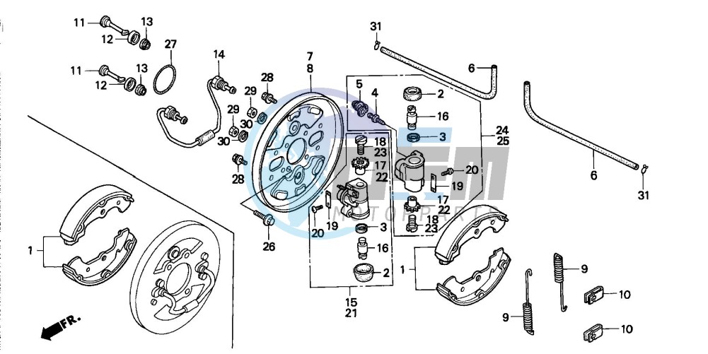 FRONT BRAKE PANEL (2)