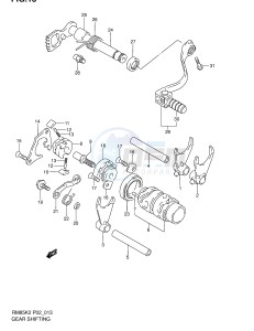 RM85 (P2) drawing GEAR SHIFTING