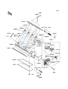 JET SKI STX-15F JT1500A7F FR drawing Throttle