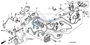 CBR125RWA UK - (E / BLA) drawing WIRE HARNESS (CBR125RW7/RW9/RWA)