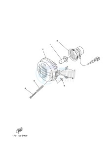 YFM350A YFM35GTXG GRIZZLY 350 2WD (B147) drawing HEADLIGHT