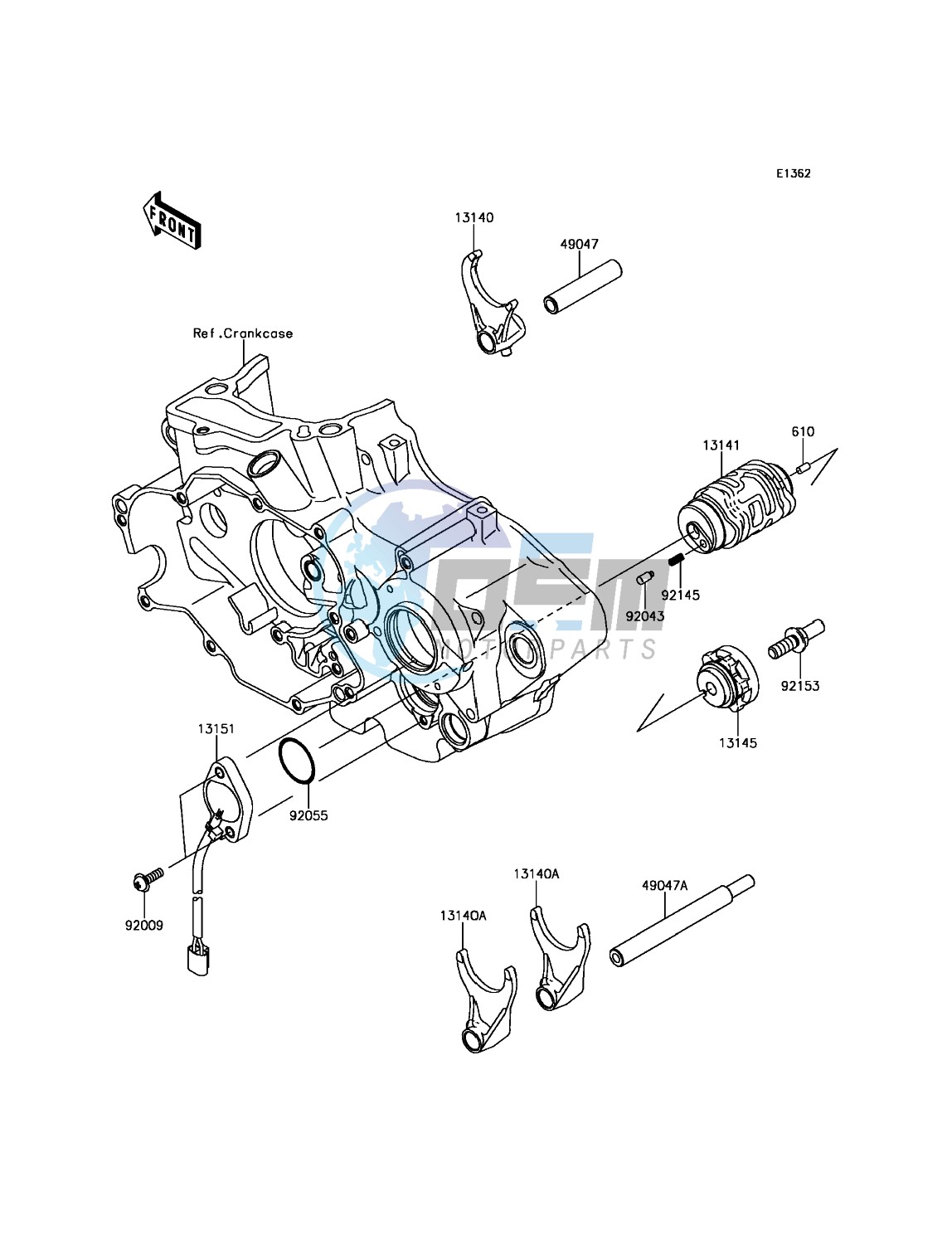 Gear Change Drum/Shift Fork(s)