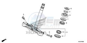 CBR500RD CBR500R UK - (E) drawing STEERING STEM