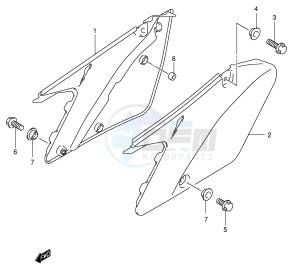 RM125 (E2) drawing FRAME COVER