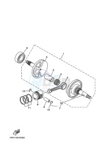 TT-R50E (2CJU) drawing CRANKSHAFT & PISTON