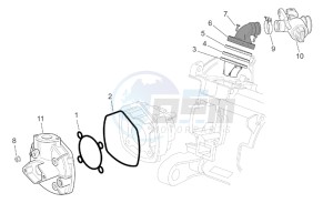 SR 50 IE-Carburatore 50 drawing Cylinder head - Throttle body