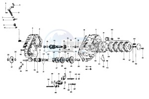 AF1 Futura 50 drawing Crankcase - clutch - transmission